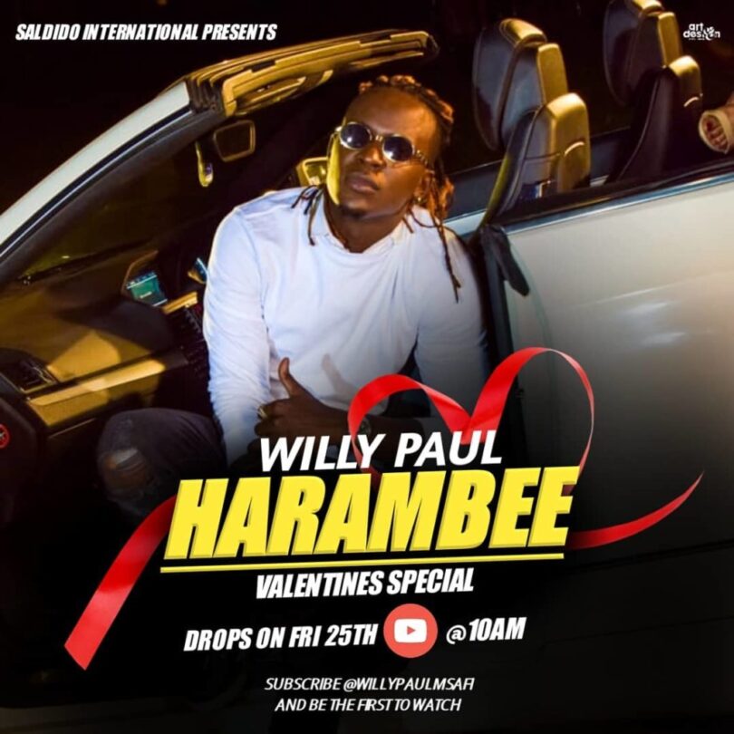 AUDIO Willy Paul - Harambee MP3 DOWNLOAD